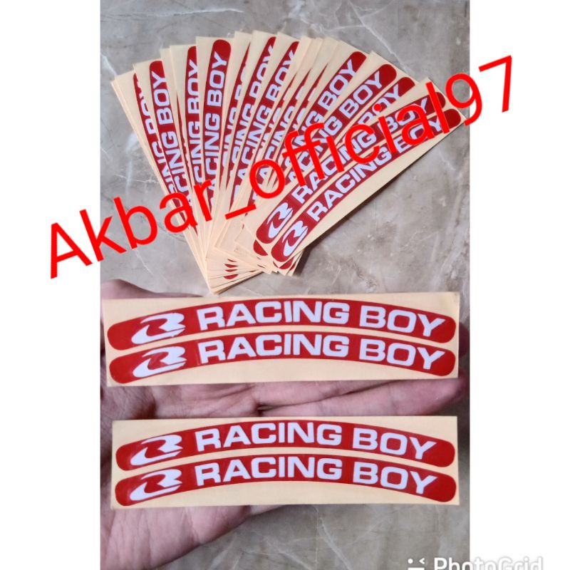 Stiker velg racing boy sticker rcb variasi buat velg racingboy daytona