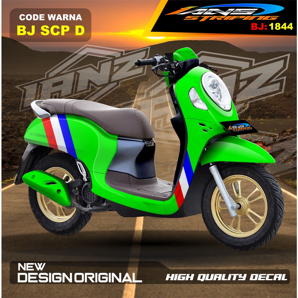 DECAL STIKER SCOOPY FULL BODY / STIKER SCOOPY FULL BODY / STIKER MOTOR SCOOPY NEW DESAIN / STIKER MOTOR TERBARU