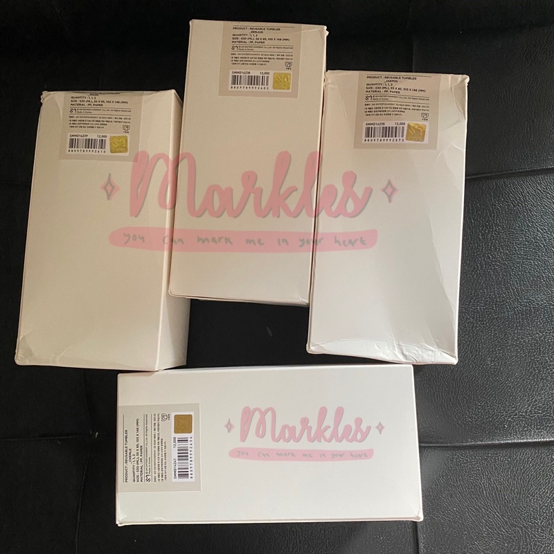 NCT DREAM CAFE MD REUSABLE CUP LUGGAGE STICKER JAEMIN RENJUN CHENLE MARK HAECHAN