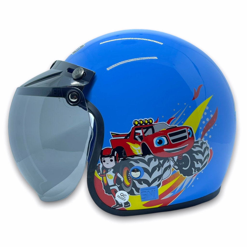 Helm Anak WTO Semi Retro - Blaze