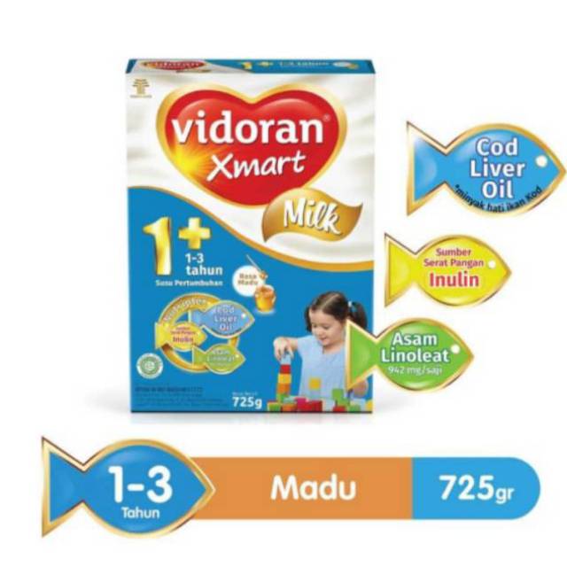 

Susu Vidoran Xmart1+ Rasa Madu 700Gr / Vidoran Xmart 1+ Madu 700 GR