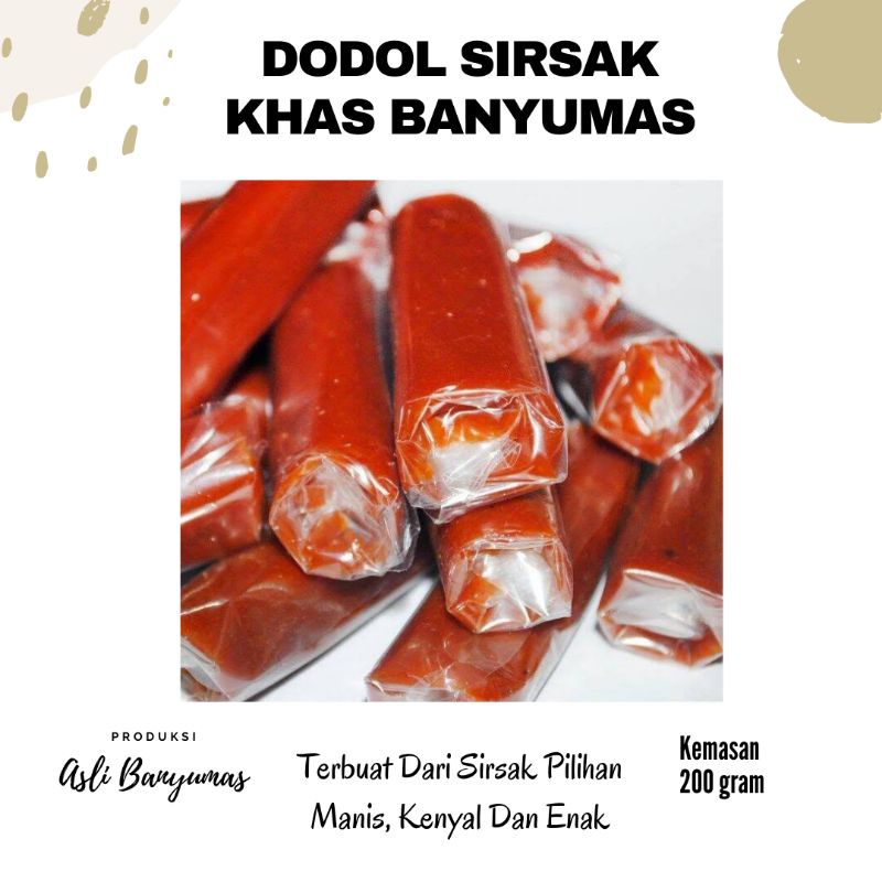 

JENANG DODOL SIRSAK | KHAS BANYUMAS | HARGA TERJANGKAU | FREE GIFT MIN BELANJA 50K (all item)