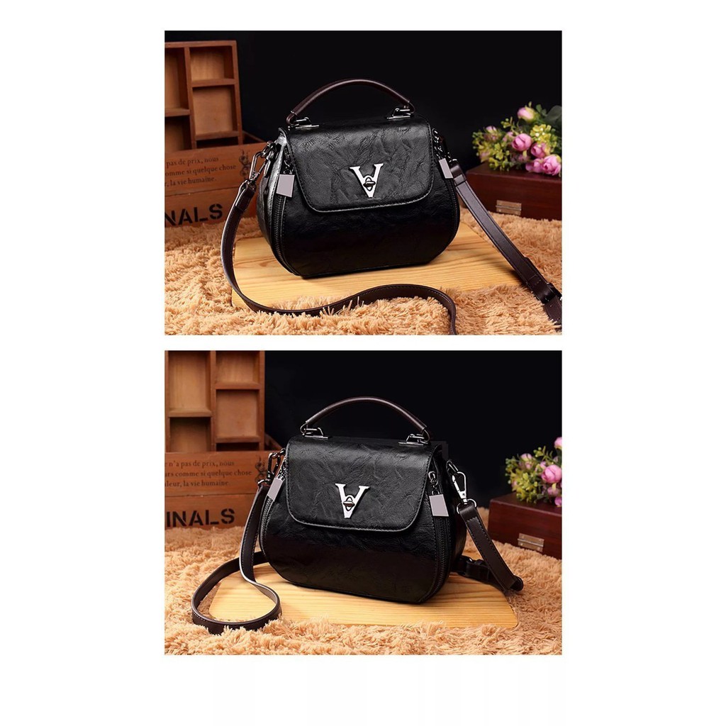 Tas handbag mini wanita model V fashion