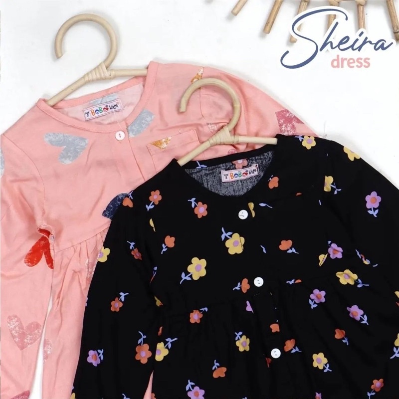 Dress Anak Perempuan SHEIRA DRESS rayon anak bahan katun rayon usia 2-5tahun