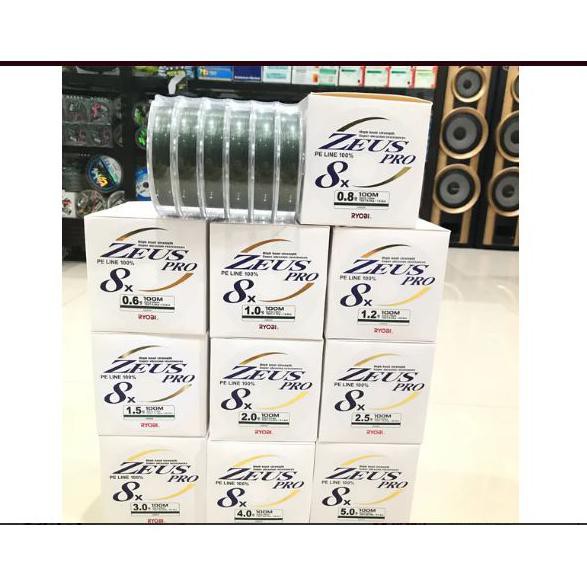 Senar Pe Ryobi Zeus Pro X8-100 Meter