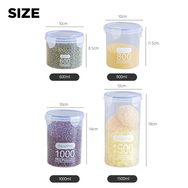 Toples PP Tabung Transparan | Tempat Penyimpanan Makanan Ringan | Toples Plastik | Food Storage