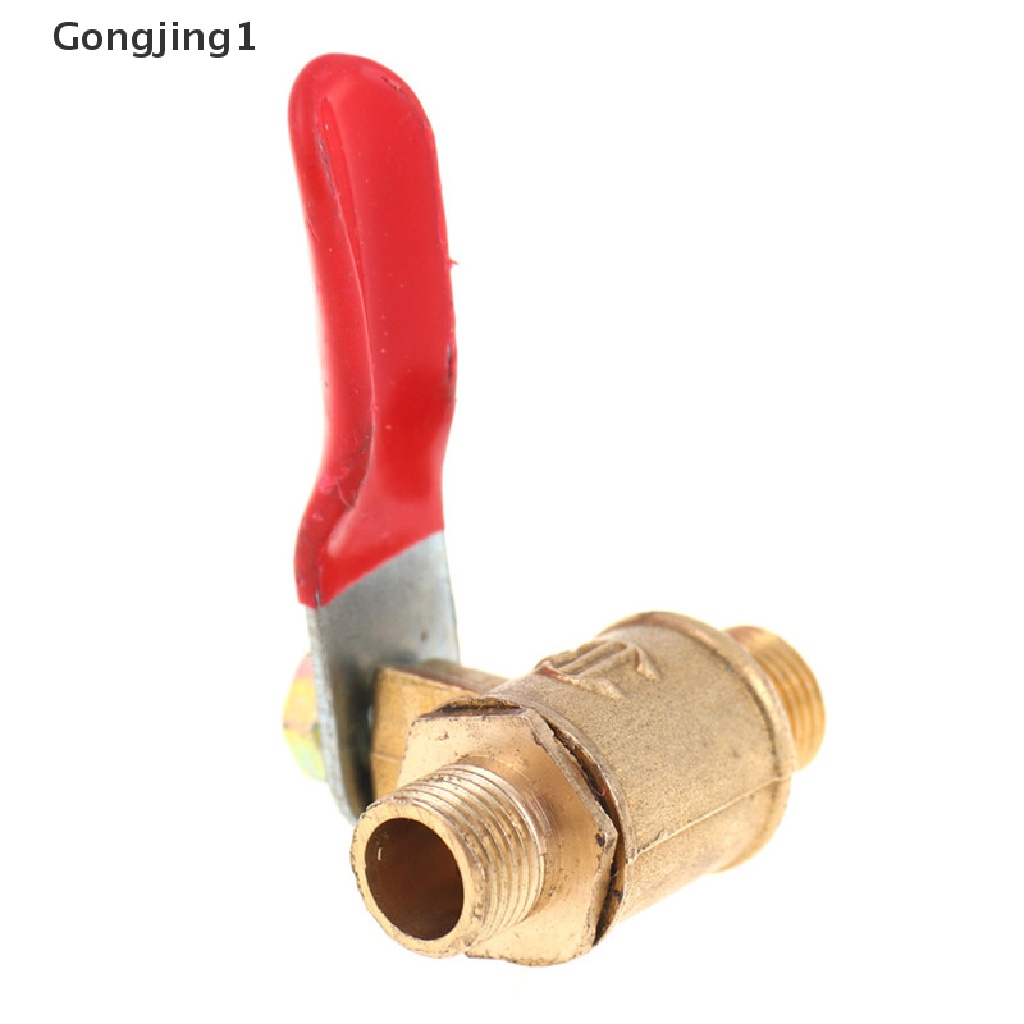 Gongjing1 Katup Bola Kuningan 1 / 8 &quot;1 / 4&quot; 3 / 8 &quot;1 / 2&quot; Male Ke Male BSP Dengan Gagang