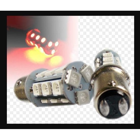 LED REM 2 KAKI BLITZ 18 LED BAYONET KEDIP STROBO LAMPU LAMP