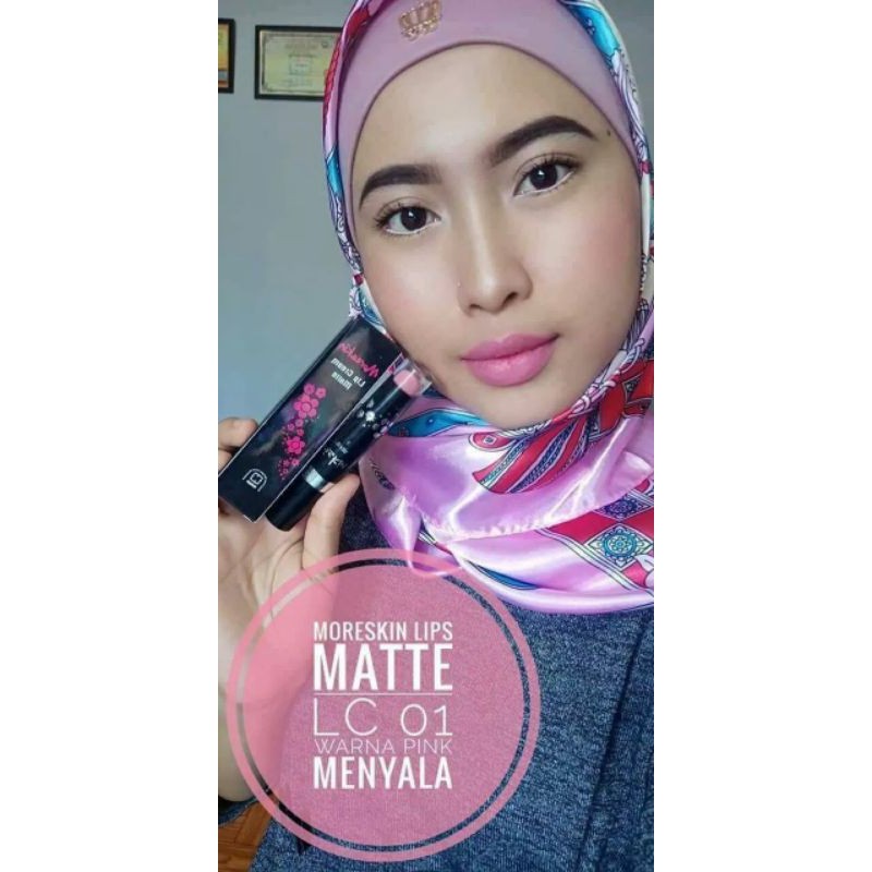 LIPSTIK MORESKIN NASA LC01MN PINK SOFT LIPSTIK NASA PRODUK ASLI 100% ORI