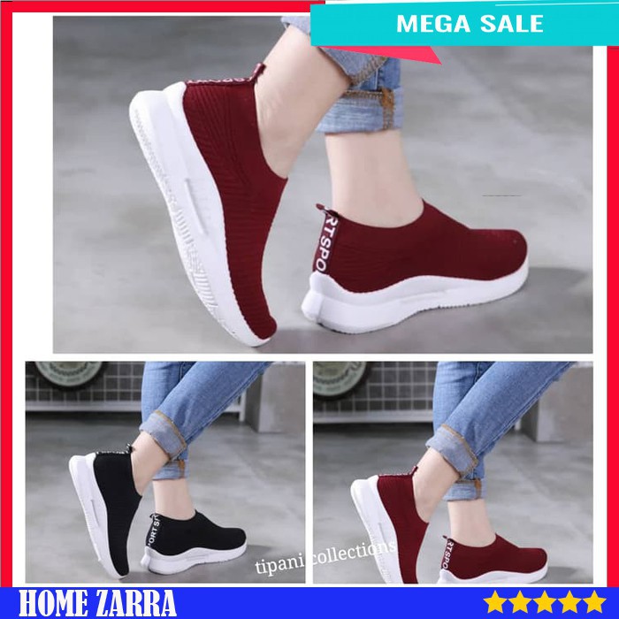 terlaris    Sepatu Slipon Wanita Sepatu Jalan-jalan Wanita Sepatu Keren Perempuan ZAH088 20