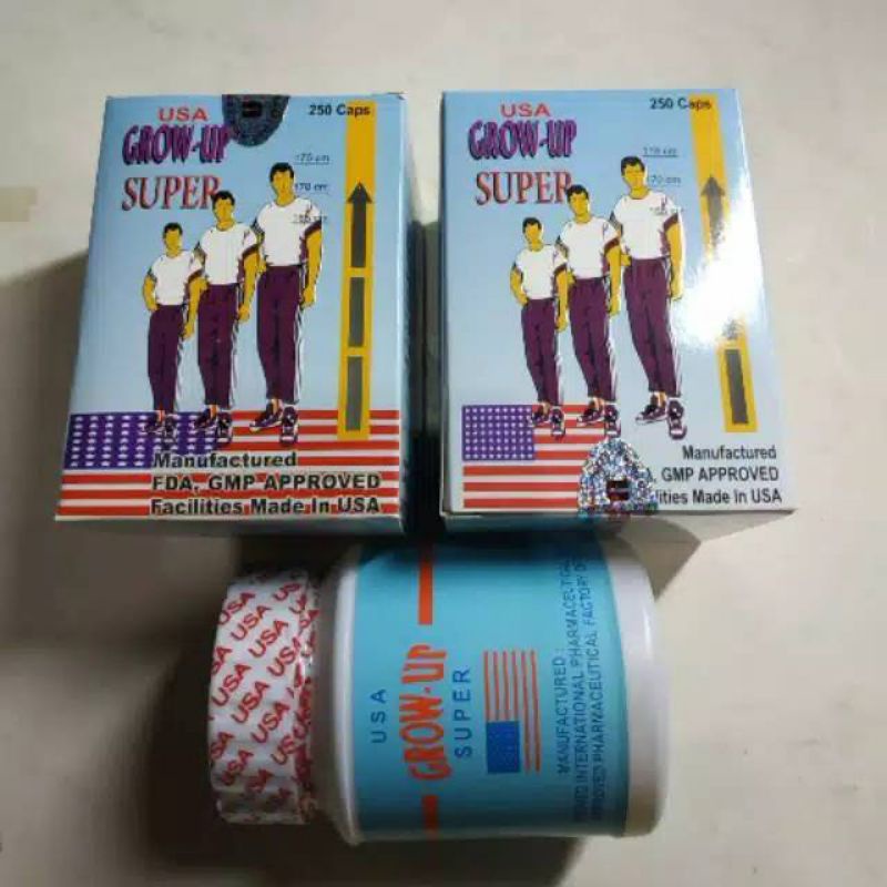 KAPSUL PENINGGI BADAN MADE IN USA SUPER GROW UP