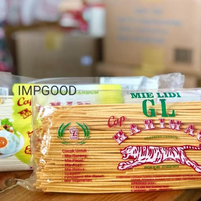

11.11Promo Brand Mie lidi / mie gomak GL Cap Harimau KUNING - PUTIH 1KG HALAL (BUBBLE)