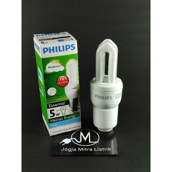 LAMPU PHILIPS ESSENTIAL 5 WATT / PLC PHILIPS 5 WATT PUTIH