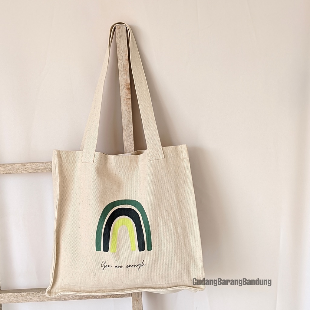 Tote Bag Kanvas dengan Desain Square 'You Can Enough': Gaya yang Inspiratif dalam Tote Bag Aesthetic