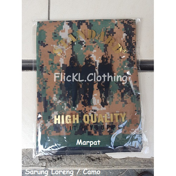 Kain Sarung Sholat Loreng Camo Army High Quality Malvinas Kopasus AU  Paskhas Unifil Lebanon Digital Muslim