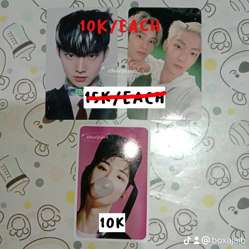 Pc Photocard The Boyz ticket stealer q changmin unit Moonbae kevin jacob Maverick