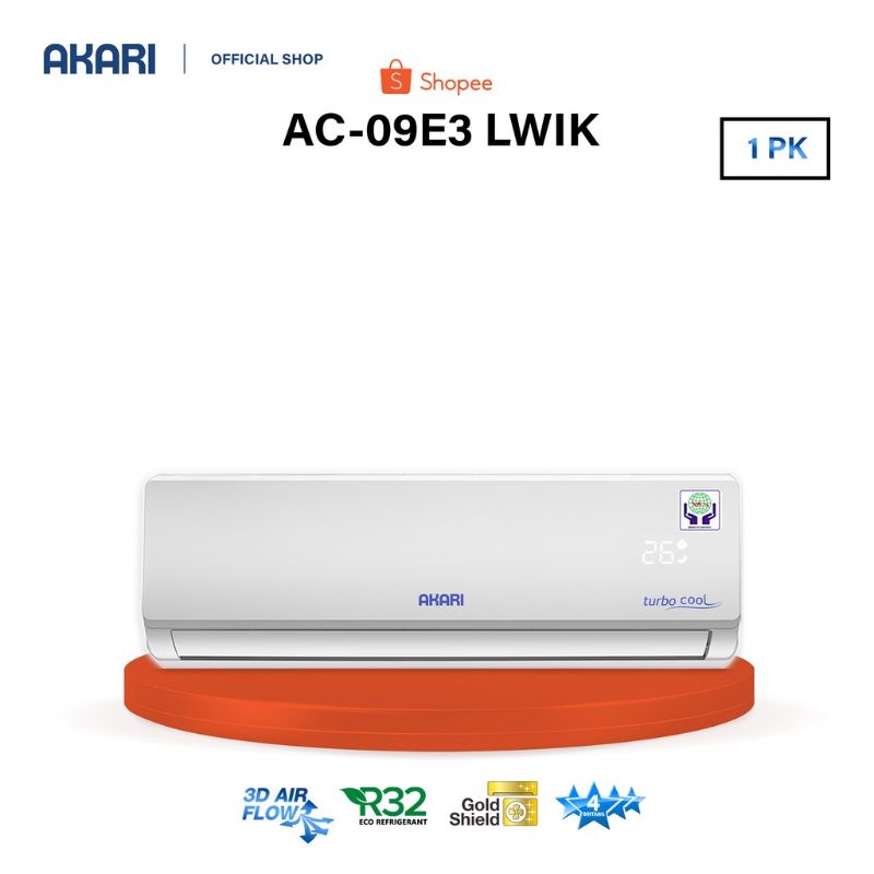 AC AKARI LOW WATT 1PK R32 A-09tc88LWI