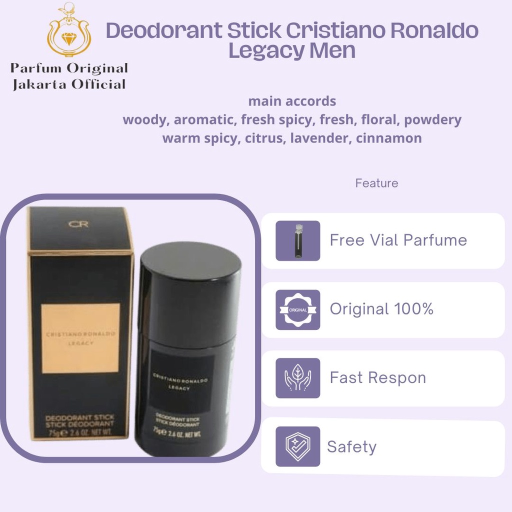 Deodorant Stick Deostick Asli Perawatan Kecantikan Original Import Branded Pria Laki Laki Cowok Cris
