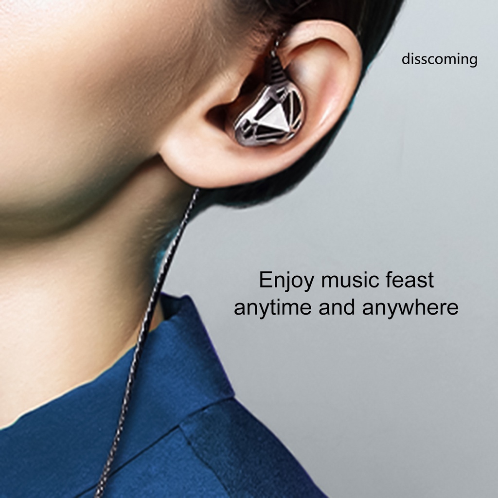 F5 Headset Earphone Sport In-Ear Bass Hollow Anti Air Noise Canceling HiFi Stereo Dengan Kabel + Mic
