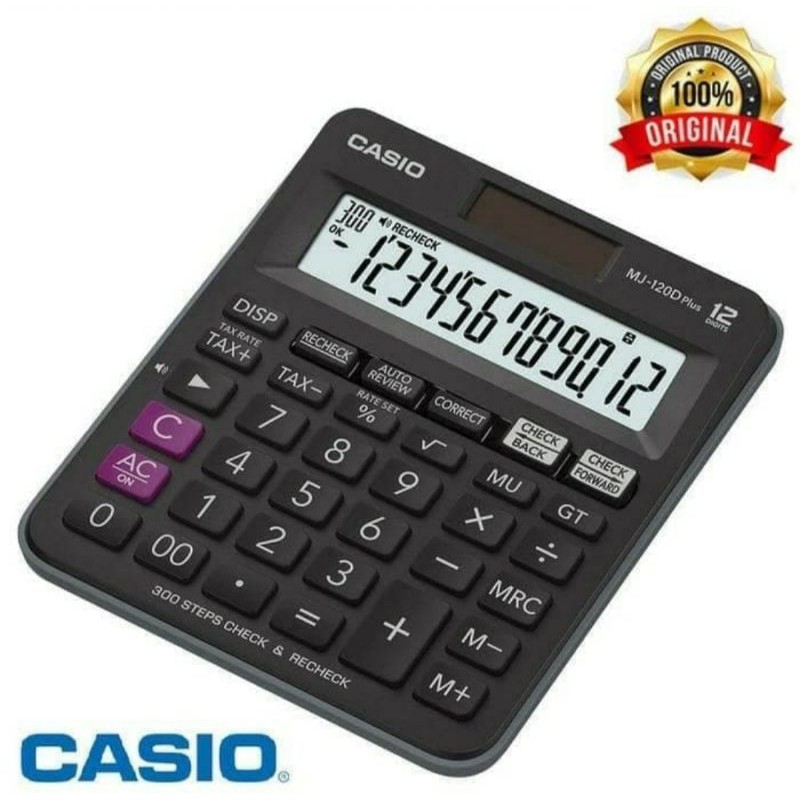 KALKULATOR CHECK &amp; CORRECT CASIO MJ120D PLUS / Calculator Cek Ulang