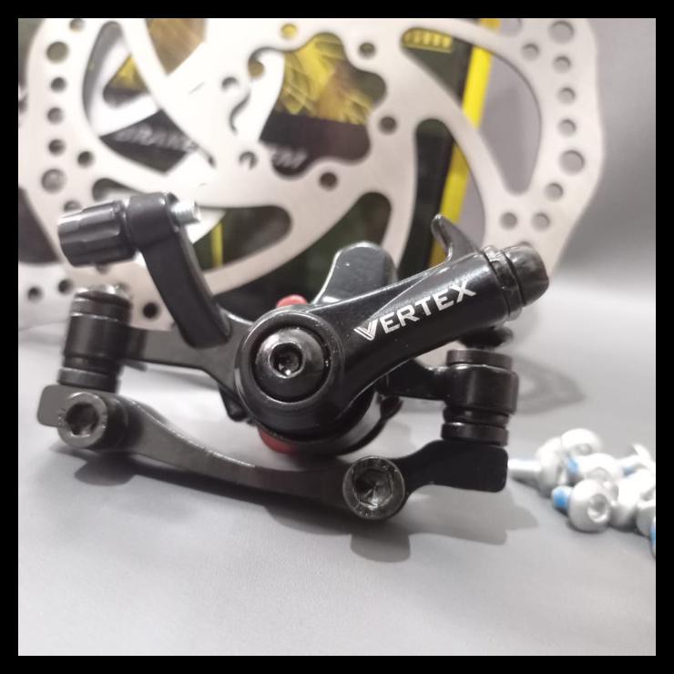 TERLARIS promo kaliper rem cakram caliper sepeda disc brake mekanik no tektro - set kaliper