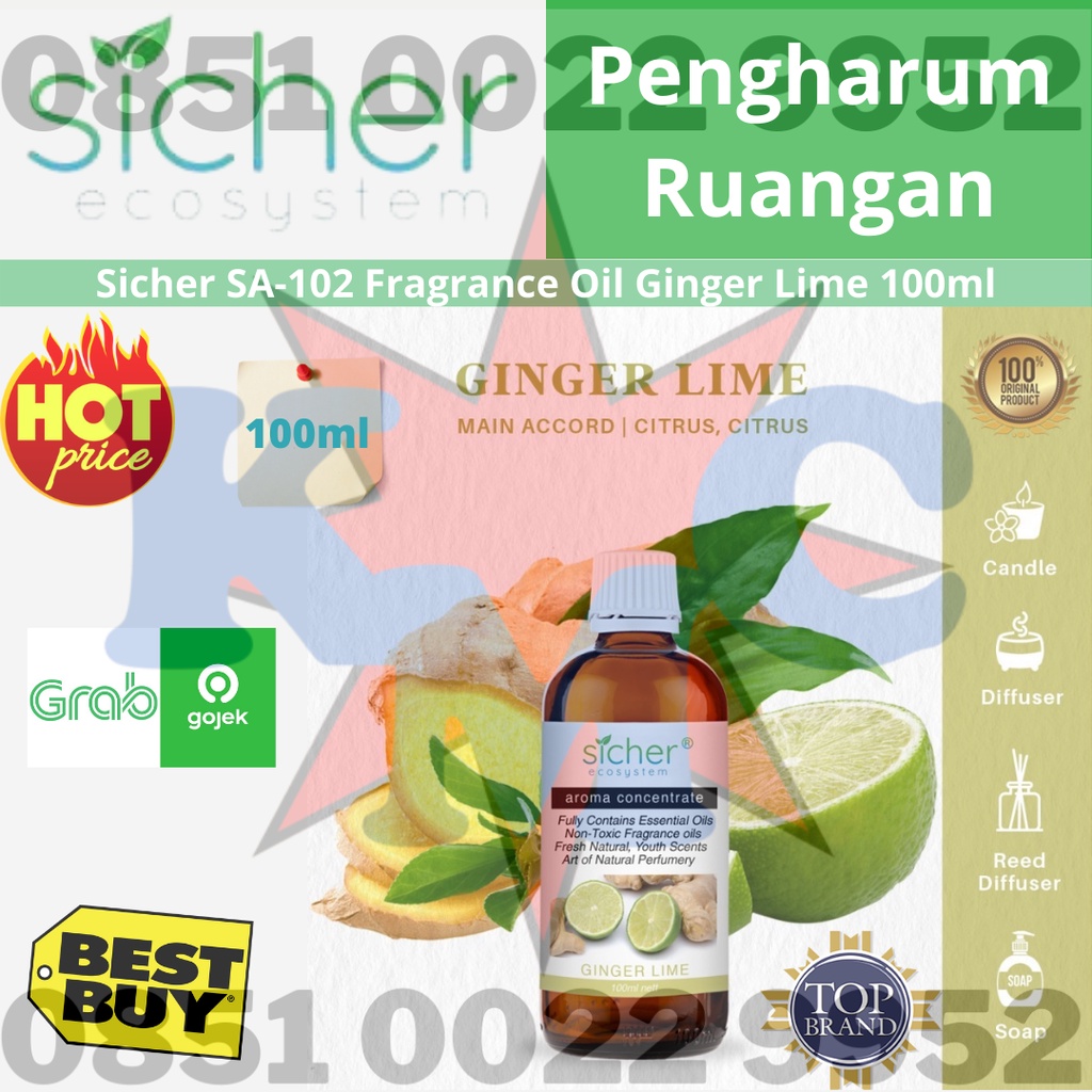 Refill Sicher Aroma Ginger Lime Fragrance SA-102 100ml