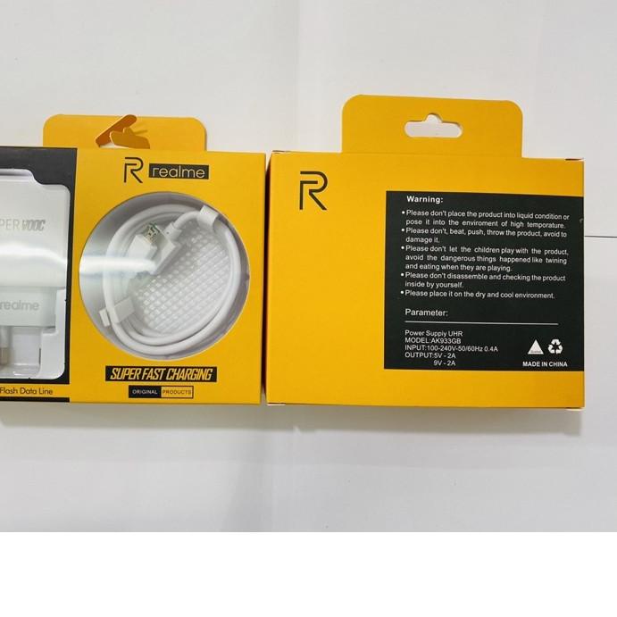 ◄ Travel Charger REALME Casan Realme Super Vooc Charger Realme HP Fast Charging Micro USB ➬