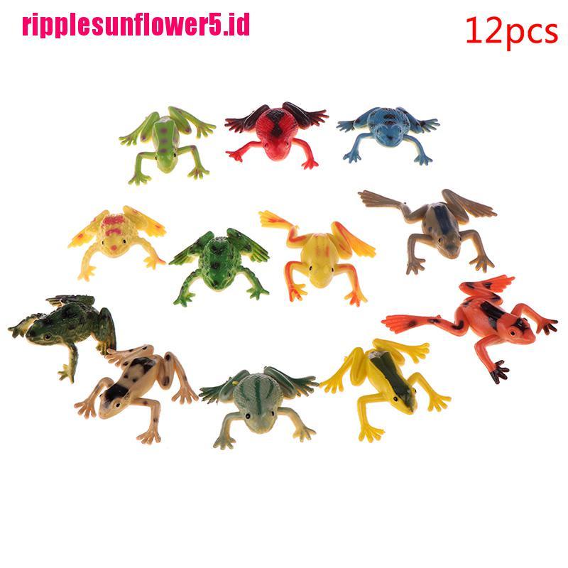 12pcs action Figure Kodok Untuk Edukasi Anak