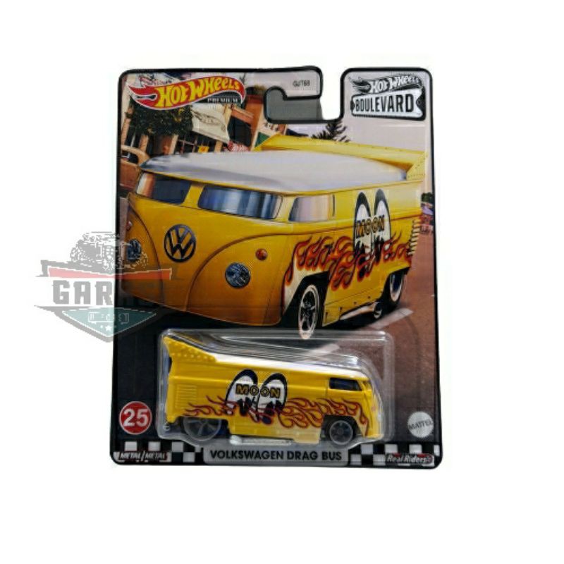 Hotwheels Premium Volkswagen Drag Bus Mooneyes