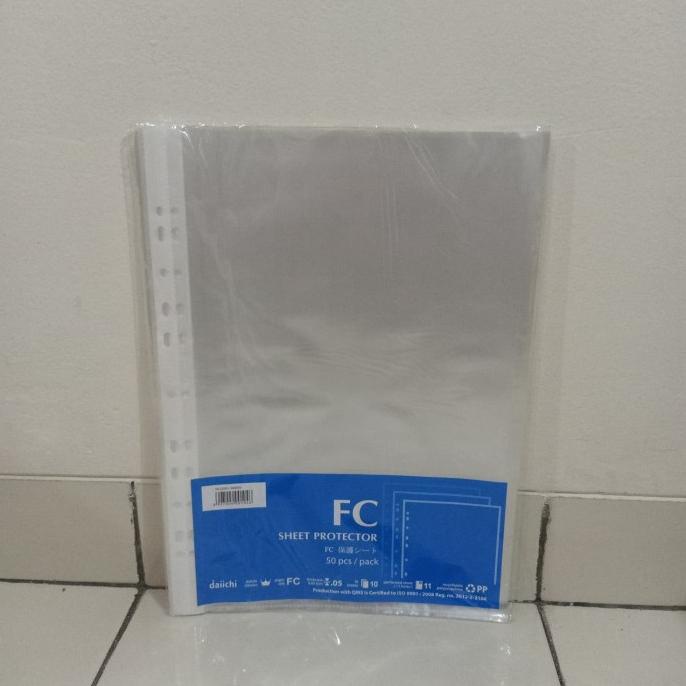 

Sheet Protector Folio / Pp Pocket Daiichi F4 / 1 Pak Isi 50 Pcs Terlaris