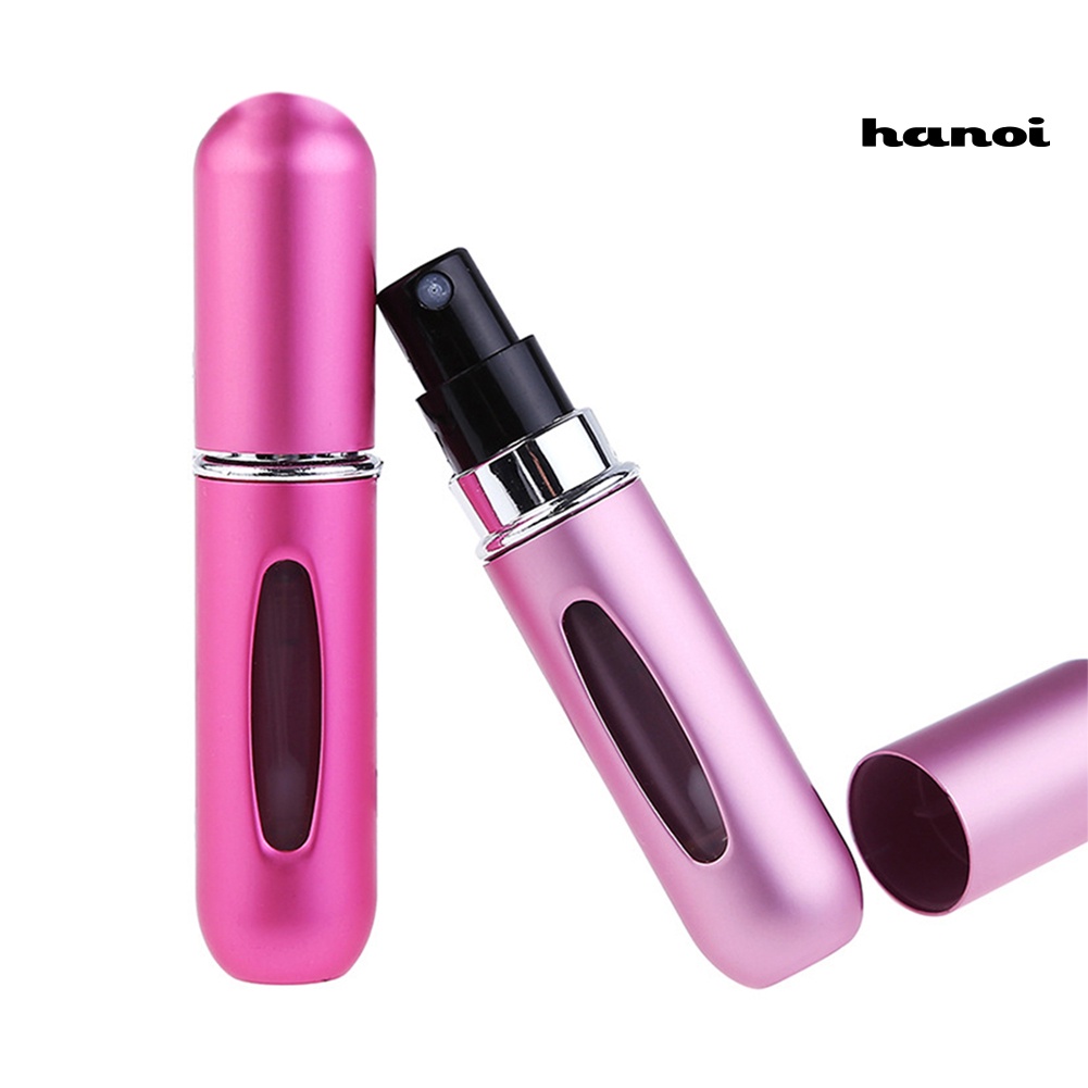 HQTM_5ml Travel Portable Empty Refillable Spraying Metal Perfume Atomizer Bottle