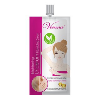 Vienna Pemutih Ketiak Underarm Cream Scrub Slimming Sachet 30Ml