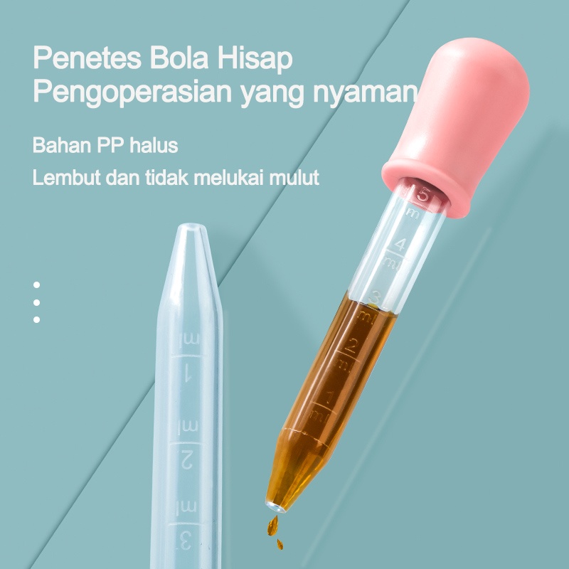 Pipet bayi/Penetes bayi 5ml/PIPET TETES OBAT BAYI ANAK UKURAN 5ML/PIPET TETES MINUM OBAT BAYI  L55