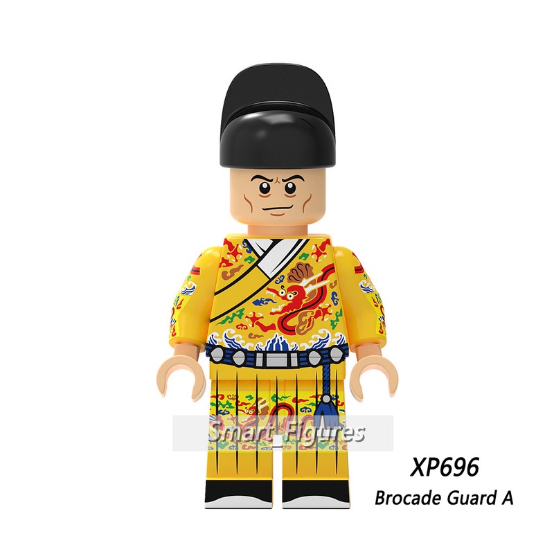 Kt1094 Mainan Action Figure Mini Brokat Guard Civilian Gaya Cina Kuno Untuk Koleksihadiah