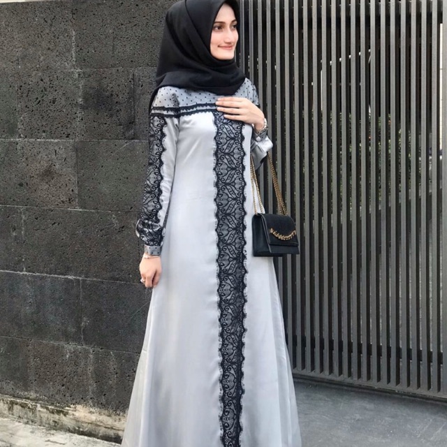 Javina nadeera dress grey