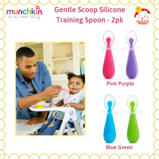 Munchkin Gentle Scoop Silicone Training - 2pk