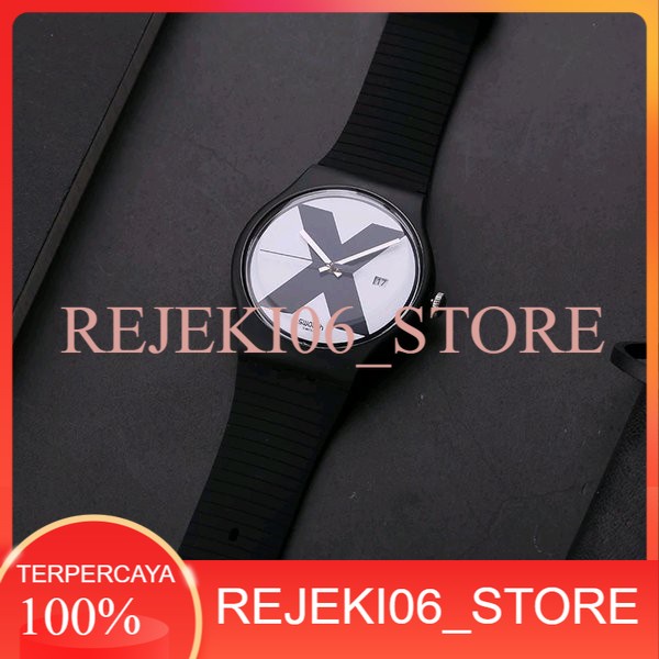 Jual Jam Tangan Pria Swatch  SUOB402 XX-RATED BLACK Original Garansi Resmi 2 Tahun