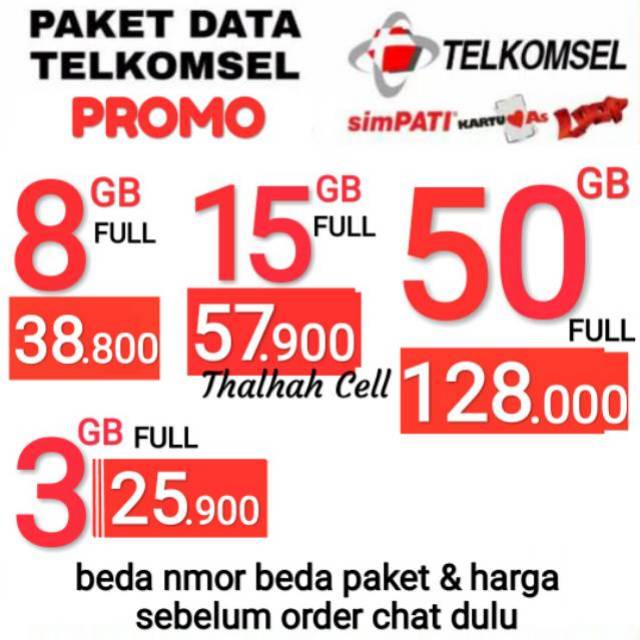 AS 32GB / 4gb combo PROMO PAKET DATA  TELKOMSEL