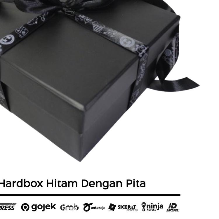 

✾ hardbox full black dengan pita black model party cocok untuk hampers, kado, gift ➺