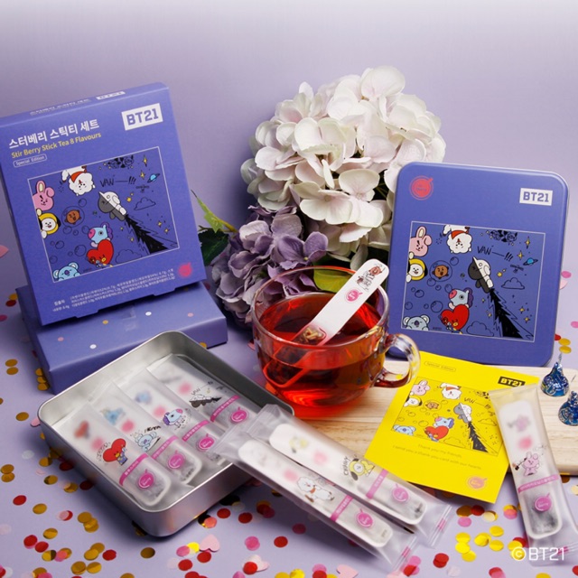 

BT21 Official Stir Berry Stick Tea Set