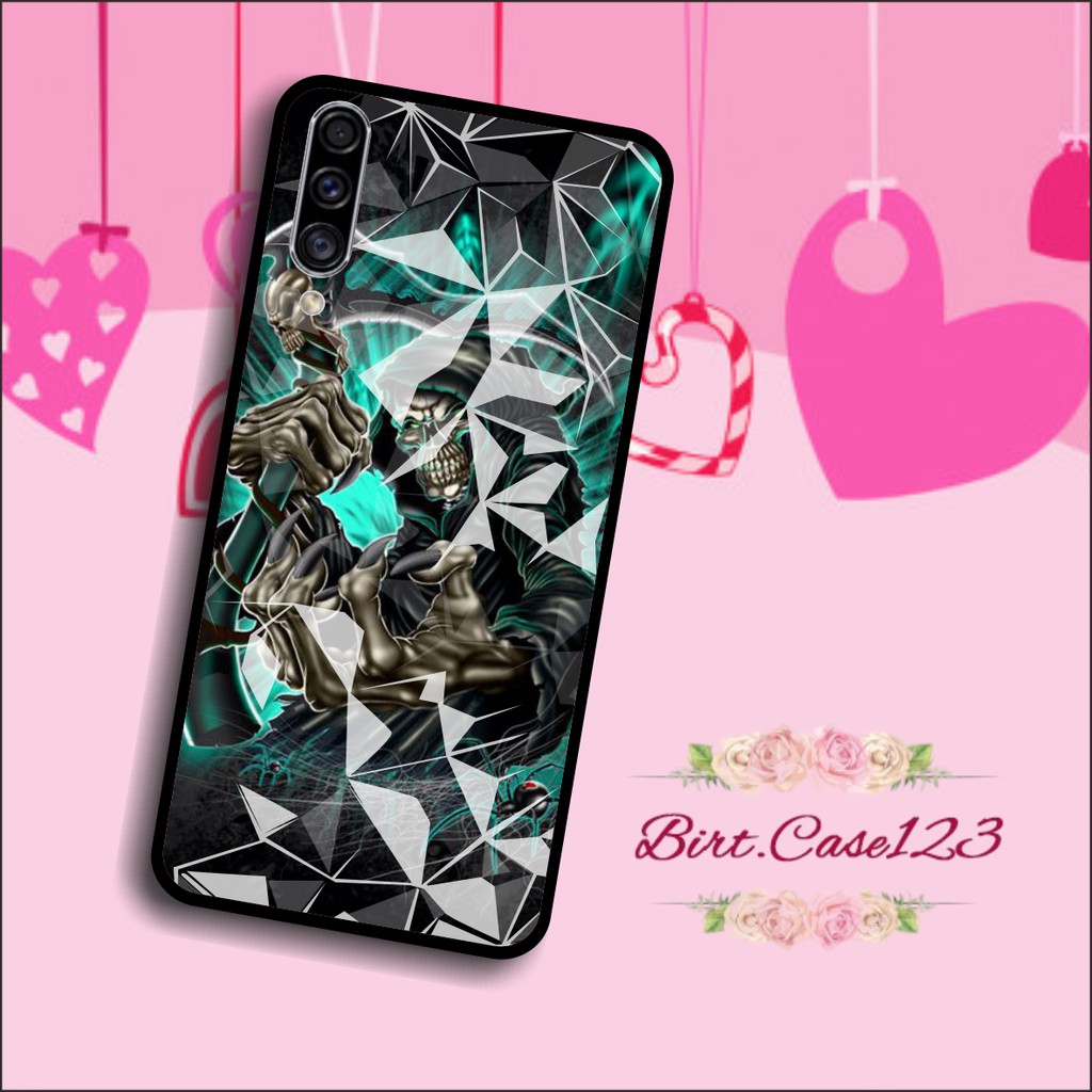 softcase diamond gambar SKULL Oppo A3s A1k A5 A9 2020 A7 F9 A5s A31 A52 A92 A37 A53 A83 F1s BC509