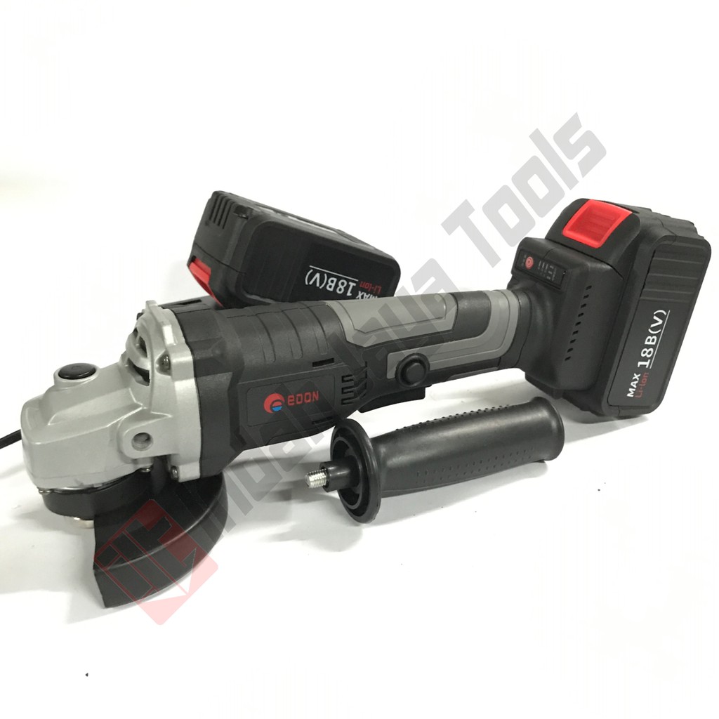 EDON ED-1810J Cordless Angle Grinder BRUSHLESS - Mesin Gerinda Tangan Baterai Batere Charger