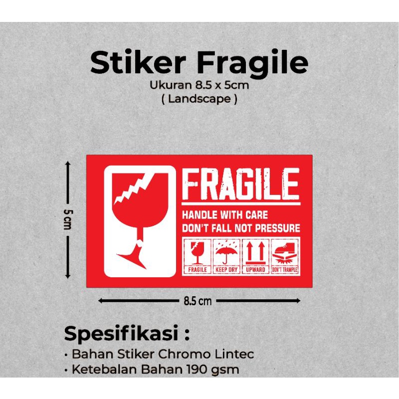 

sticker fragile terjangkau//handle with care//laber pengiriman