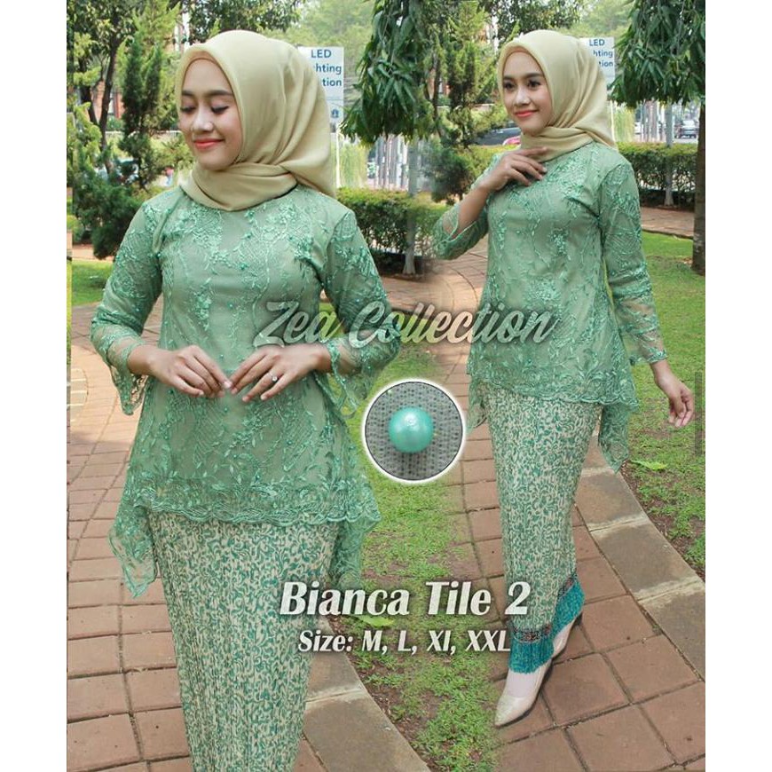 stelan kebaya tille bianca model terbaru new