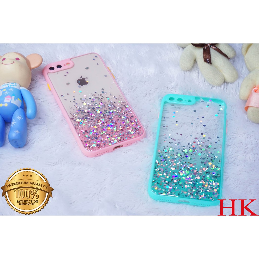 Hidupkeren - Softcase Dove Candy Glitter Motif Transparan