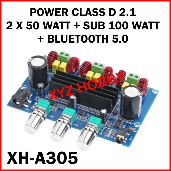 XH-A305 Power Class D 2.1 + Bluetooth 5.0 HIFI Amplifier TPA3116D2 305