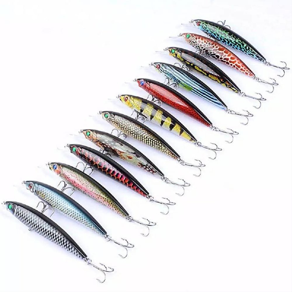 Umpan Pancing Umpan Casting Minnow Panjang 11cm Warna Warni