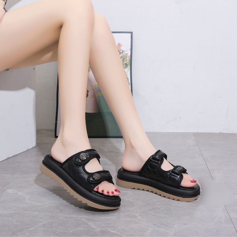 RYX - Fluffy Cassie Sandal Slip-On Wanita Fashion Casual / Jalan Jalan - Ori Import