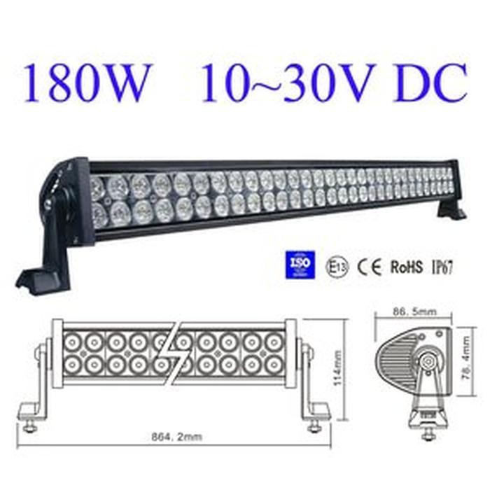 Jual Led Light Bar 180watt Extreme Bright parts Diskon