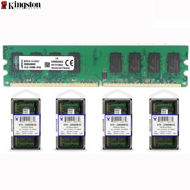 Kingston DDR2 Memory RAM 2GB 667Mhz 800Mhz 5300 6400 PC2 Untuk Laptop